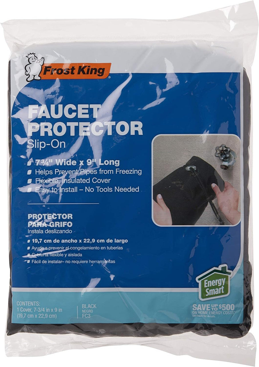 Padded Outdoor Sock Hose Faucet Sock Cover Black Keep from Freezing