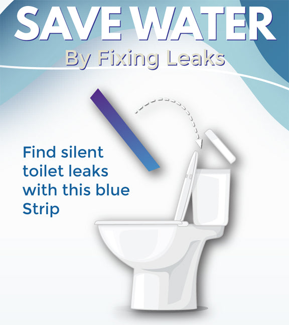 Blue Drop Silent Toilet Leak detecting Bottle Custom Logo Tabs / Strips 10 pack Tracing Dye Pack
