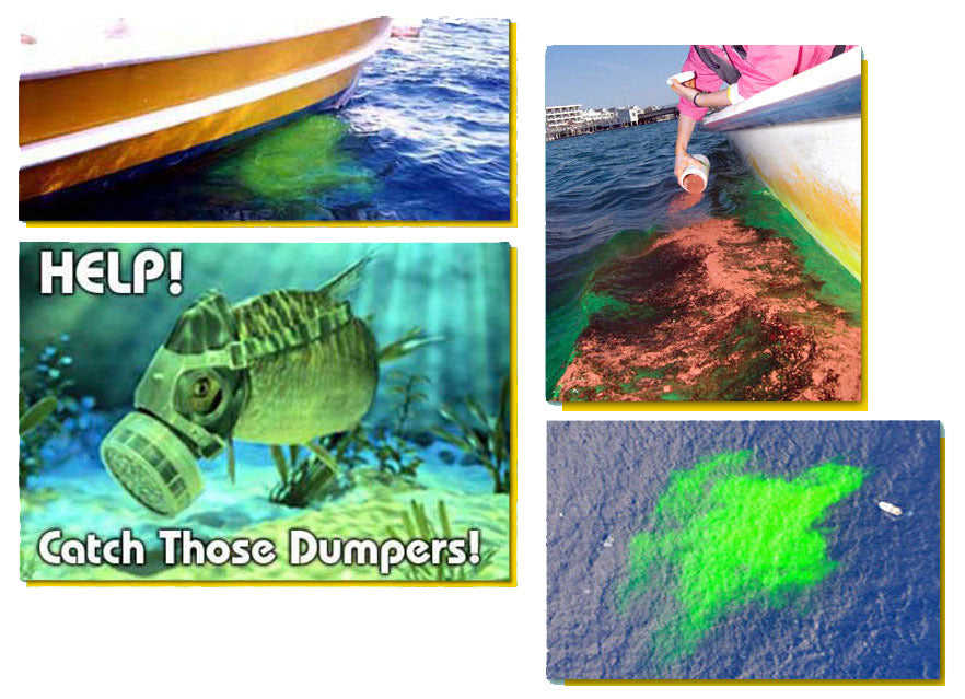 Marine Water Holding Tank Fluorescent Visual Dye Tablets | EPA Standard detect leaks Tracer Dyes