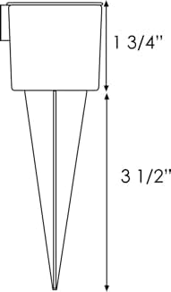 1.5" Sprinkler Measuring Gauge, wide mouth rain gauge