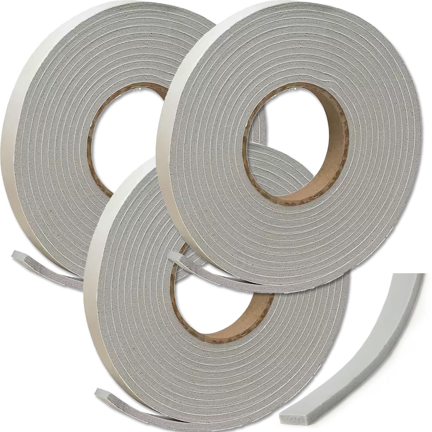 Foam Tape, 3/16-by-3/4-Inch by 17 Feet, Window Door Gray Sealing Weatherstrip