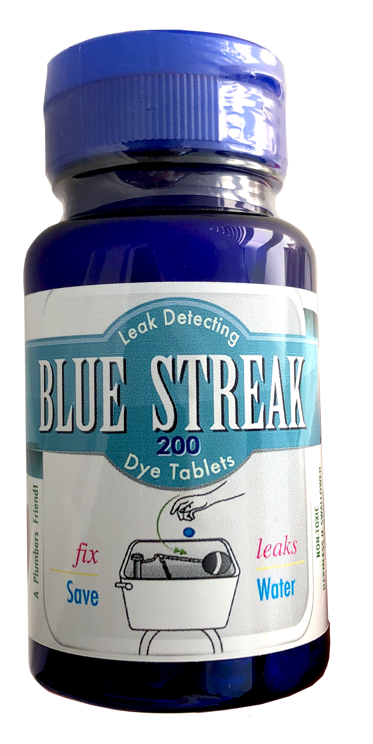 Blue Streak Pro 200 Toilet Leak Detecting Tablets | Plumbers detect silent leaks