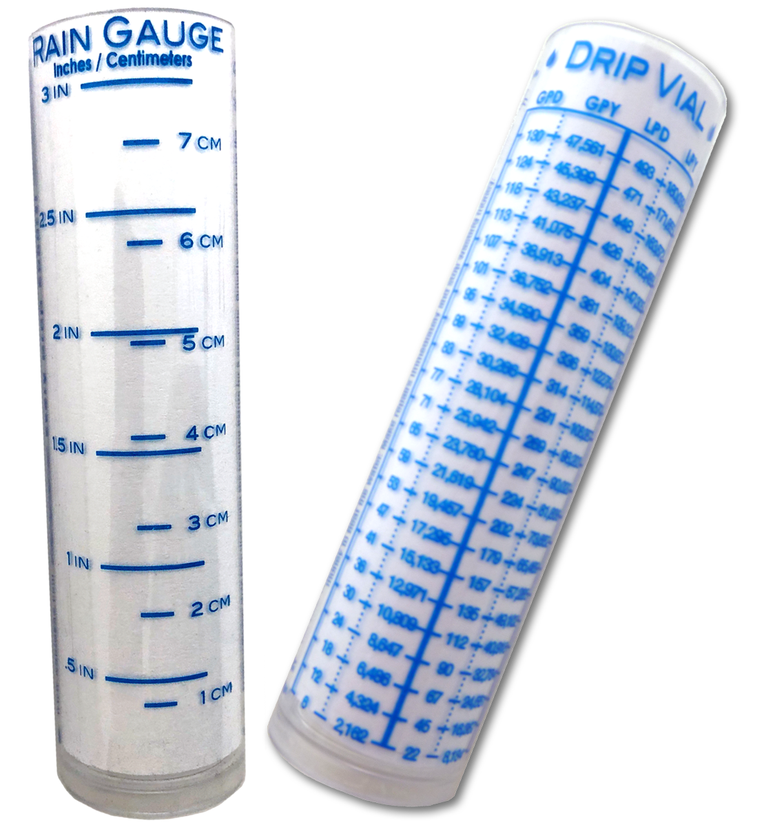 Drip Gauge Water Measuring Vial | calculate waste + Rain Gauge