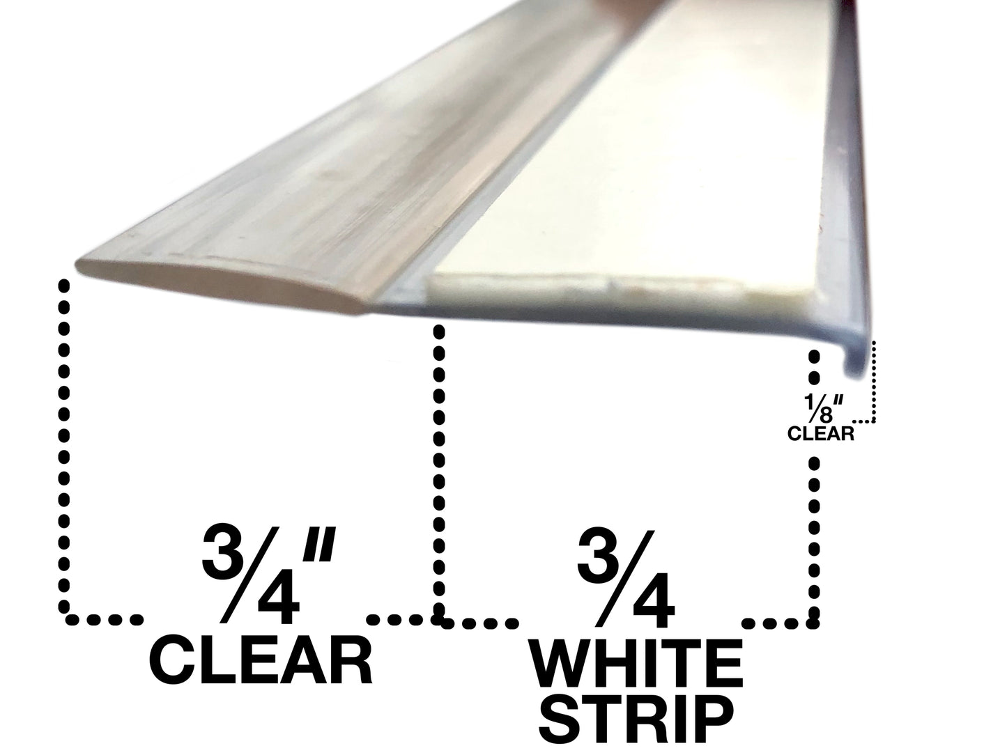 Incredible Door Bottom Draft Stoppers -36" Door Clear Sweep Seal- Keep the Heat Inside Your Home