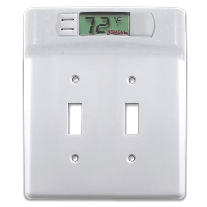 Digital Wall plate Temperature Thermometer (White) | Monitor Room Temperature