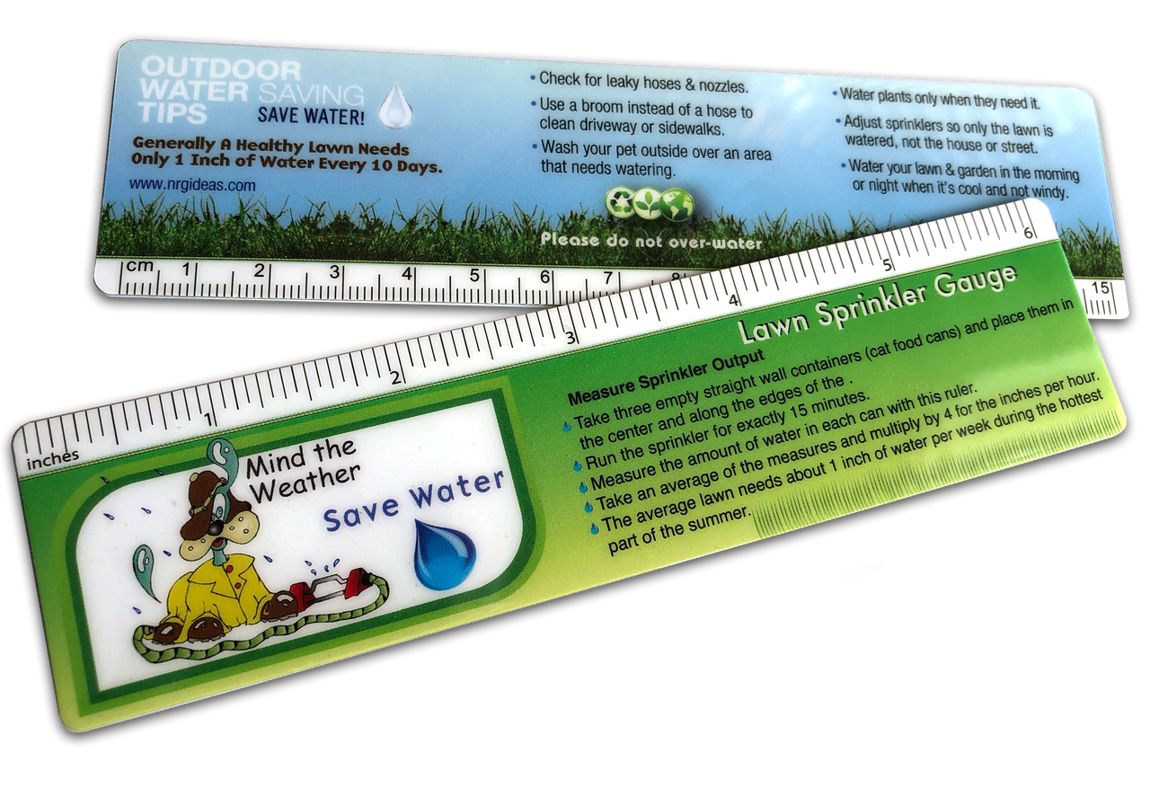 Outdoor Info & Educational Water Saving Fun Kit! | Lawn & Garden Rain Gauge tool