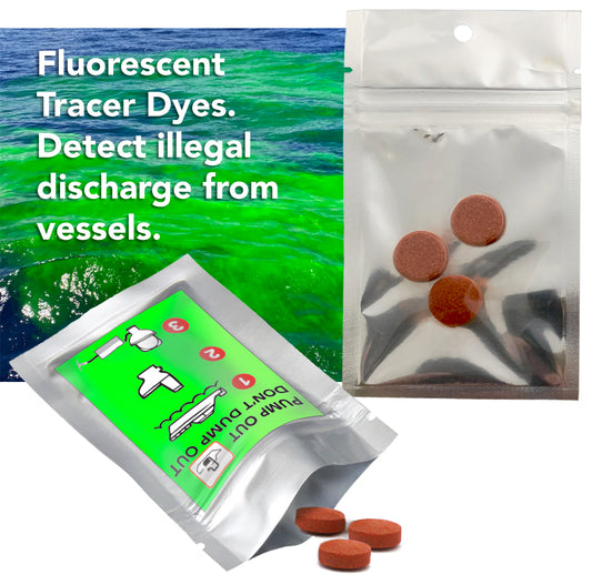 3 pack Marine Water Holding Tank Fluorescent Visual Dye Tablets | EPA Standard detect leaks Tracer Dyes