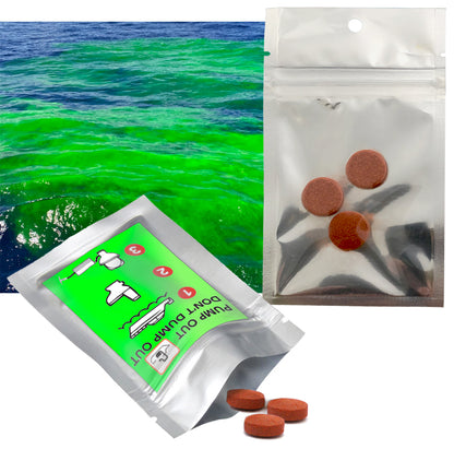 3 pack Marine Water Holding Tank Fluorescent Visual Dye Tablets | EPA Standard detect leaks Tracer Dyes