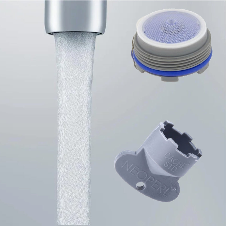 Cache faucet Aerator Neoperl 1.0 gpm Low Flow WaterSense Hidden Insert Pressure Compensating / Aerated Stream