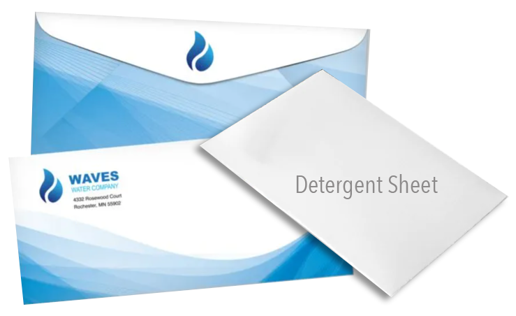 Detergent Sheets Custom Printed Envelope Concentrated Laundry Clean Sheet 2 Loads