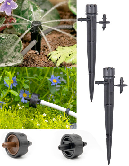 Basic Drip Irrigation Mini Kit Tube Cutter / Adjustable Stake / Emitters / Punch Tool / Goof Plugs