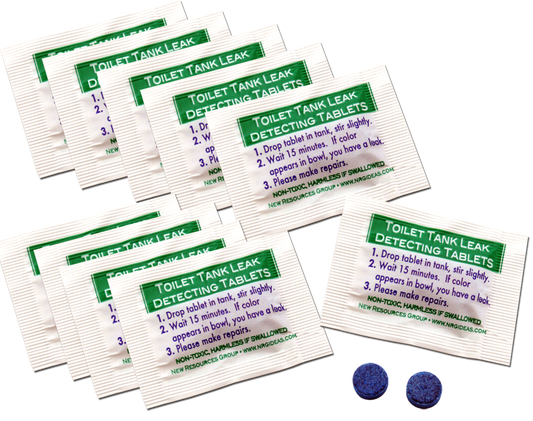 Toilet Dye Tablets (detect silent leaks) bulk Packs 2 Tracer Tabs per Packet