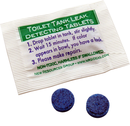 Toilet Dye Tablets (detect silent leaks) bulk Packs 2 Tracer Tabs per Packet