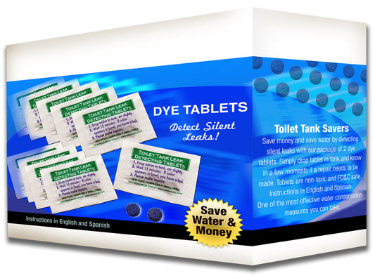 Case of Toilet Leak Detecting Dye Tablets (bulk)