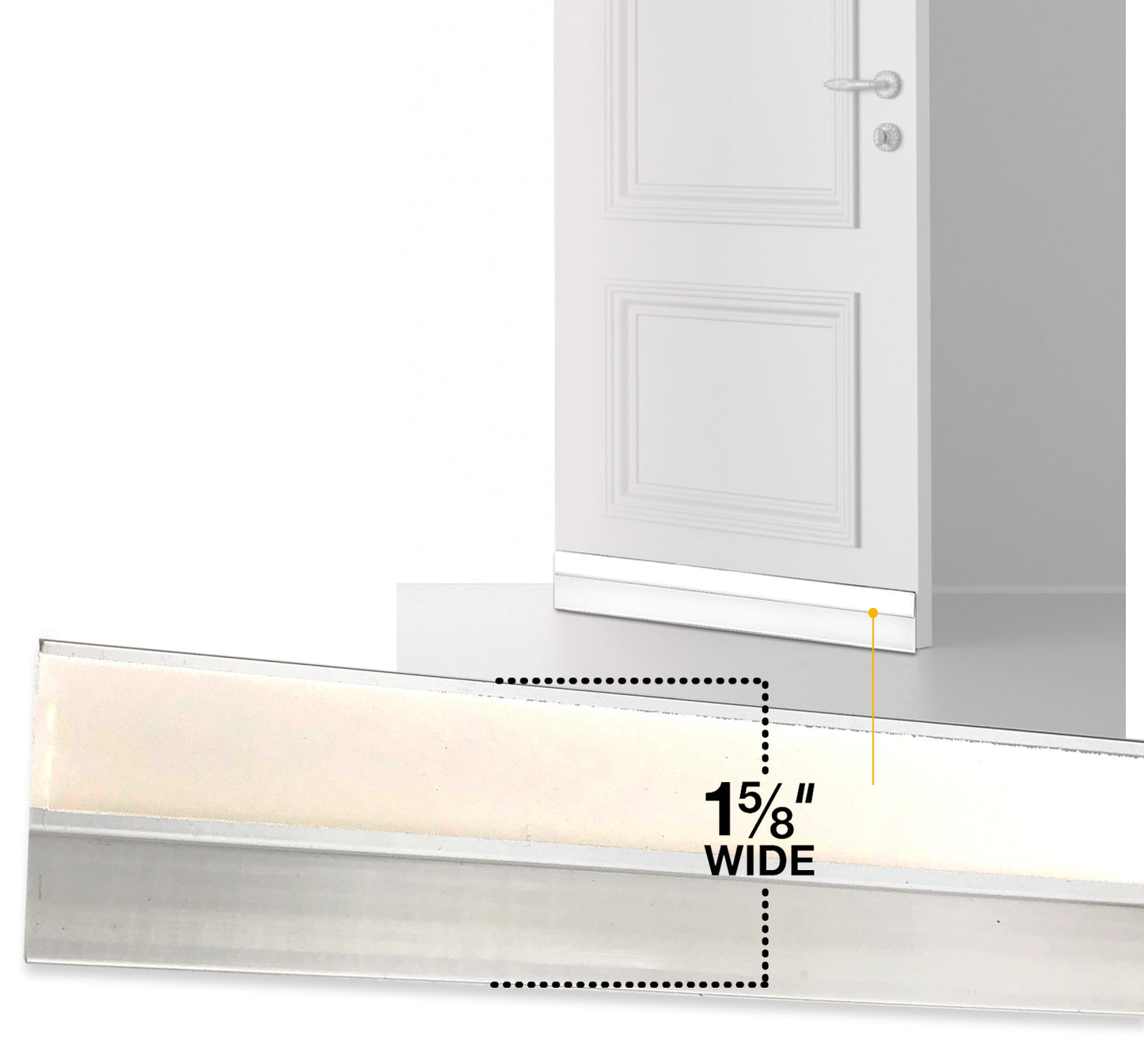 Incredible Door Bottom Draft Stoppers -36" Door Clear Sweep Seal- Keep the Heat Inside Your Home