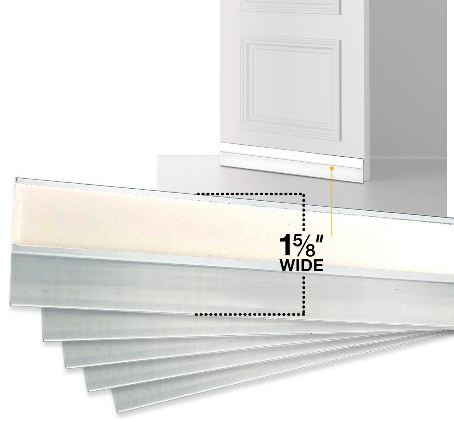 Incredible Door Bottom Draft Stoppers -36" Door Clear Sweep Seal- Keep the Heat Inside Your Home