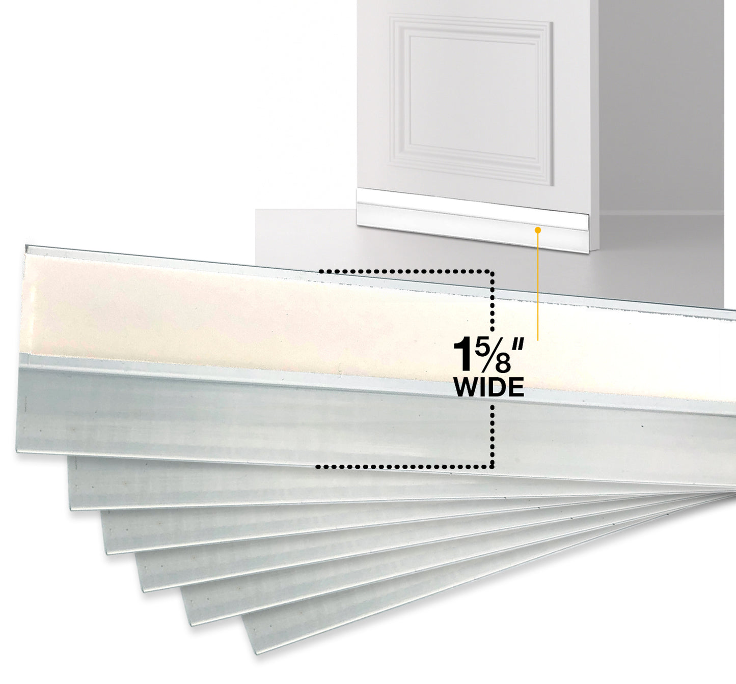 Incredible Door Bottom Draft Stoppers -36" Door Clear Sweep Seal- Keep the Heat Inside Your Home