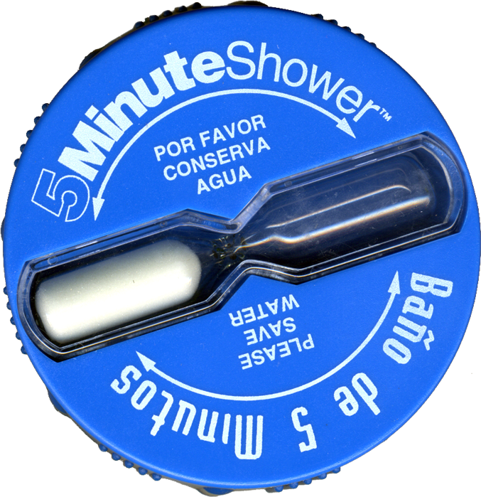 Spanish & English Shower Timer - Bano de 5 minutos Sand Timer