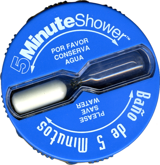 Spanish & English Shower Timer - Bano de 5 minutos Sand Timer