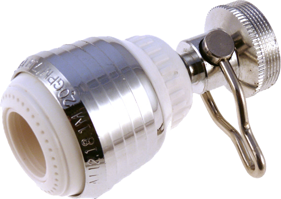 Swivel Spray/ Stream Kitchen Aerator with On-Off Lever