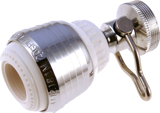 Swivel Spray/ Stream Kitchen Aerator with On-Off Lever