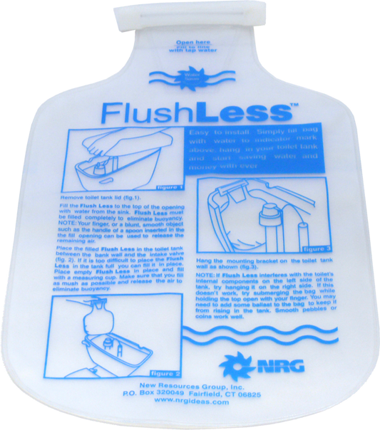 Flush Less Water Saver Displacement Bag