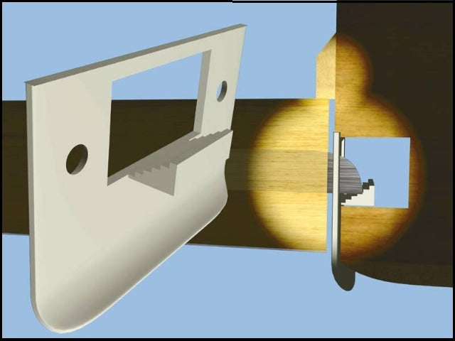 Door Tite Strike Plate Ratchet Style Door Strike in Brass Hardware | Automatic Door Tight