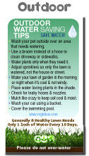 Outdoor, Efficient Lawn & Garden Watering Basic Kit | Rain Gauge & Booklet and Tip Magnet